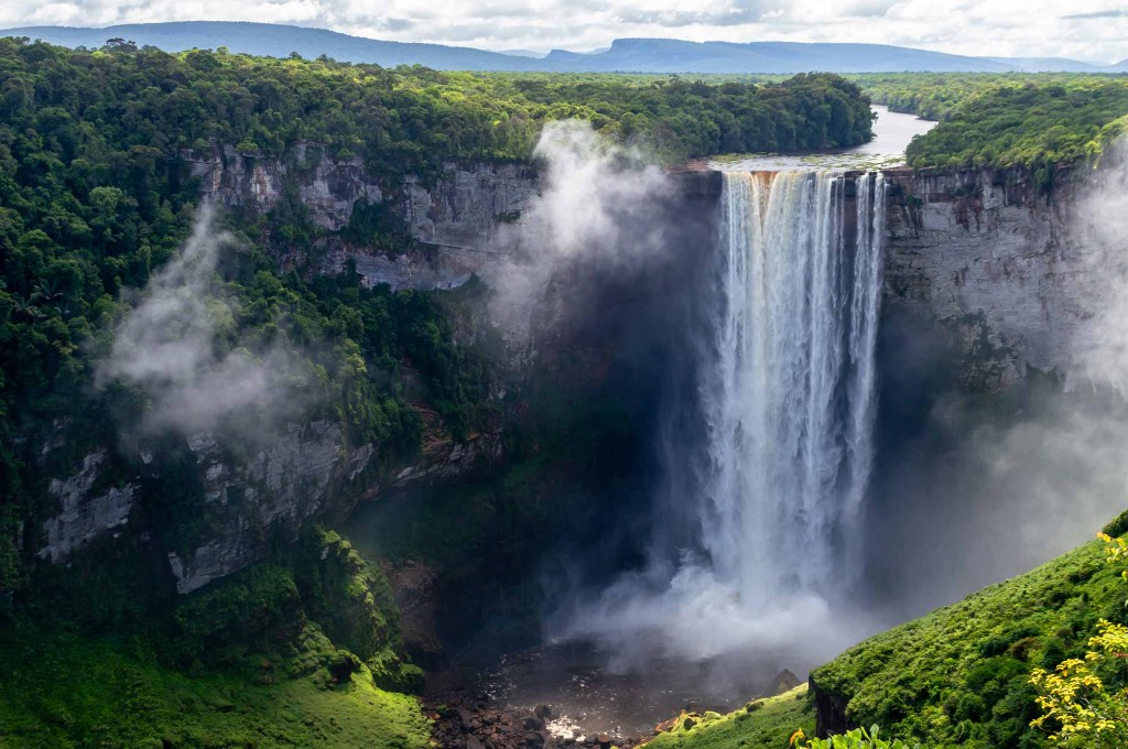 Kaieteur Falls in the Guyanese rainforest